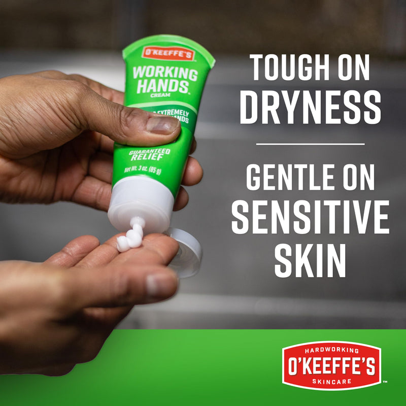 O'Keeffe's Working Hands Hand Cream for Extreme Dryness - 3 oz Tube (2 Pack) - Repairing Skincare for Cracked, Dry Hands - BeesActive Australia