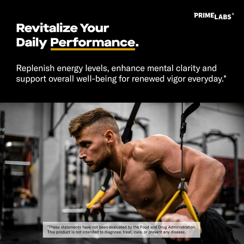 Prime Labs Tongkat Ali for Men - Plus Organic Black Maca Root - Enhanced Performance - Renewed Vitality - Tongkat Ali Extract, Maca Root Powder, Tribulus Terrestris - 60 Capsules - BeesActive Australia