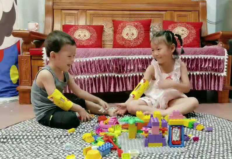 2PCS Elbow Immobilizer Splint & Arm Restraint Wrap for Babies Kids-Stop HAND-TO-FACE habits Stop Thumb Sucking Habit, Scratching Face, Pulling Hair (LARGE-2PCS) Large(2pcs)