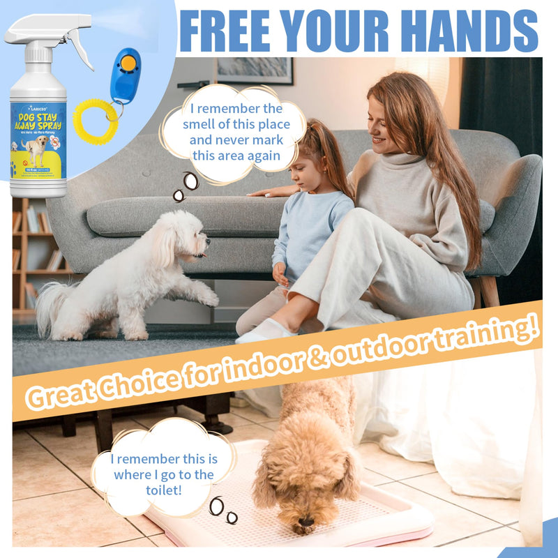 16oz Gentle Dog Training Spray - Help Dogs Stop Marking in Your Home - Promote Good Behavior in Dogs - Safe Formula to Curb Unwanted Dog Urination Habits 16.0 Fl Oz