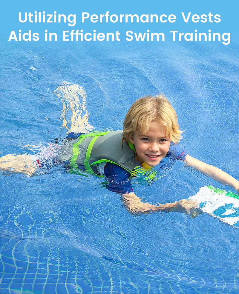 Zeraty Toddler Swim Vest Neoprene Kids Float Jacket Swimming Aid for Children Girls and Boys 20-30-40-50-60-70-80Lbs with Dual Adjustable Safety Straps Blue S(Age Recommend 1-3 Years) - BeesActive Australia
