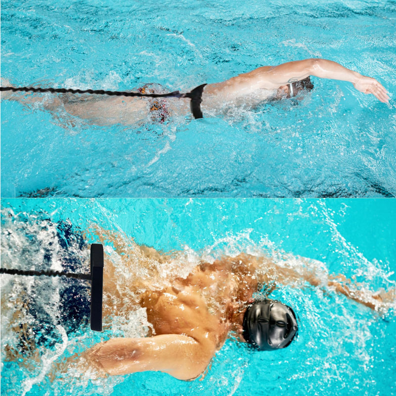 Swim Training Equipment, Pool Tether Aquatic Belt Exercise Resistance Band for Men and Women Improve Strength Power Agility