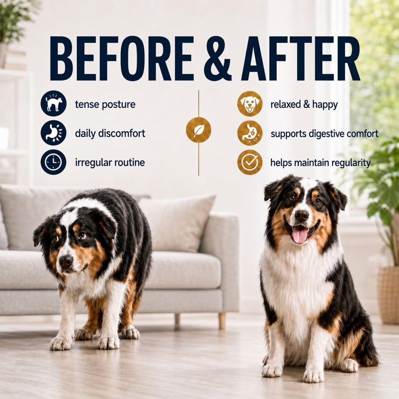 Dog Constipation Relief Made in USA – Liquid Stool Softener for Dogs, Fast Acting Dog Laxative for Constipation & Blockage Support, Gentle Digestive Aid