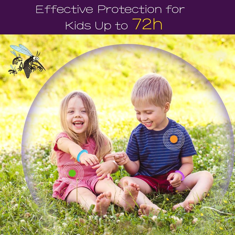 360 Pack Mosquito Stickers with 5 Pack Mosquito Bracelets for Kids and Adults - Natural Deet Free Citronella Mosquito Patches for Indoor Outdoor Traveling Camping Hiking Fishing - BeesActive Australia