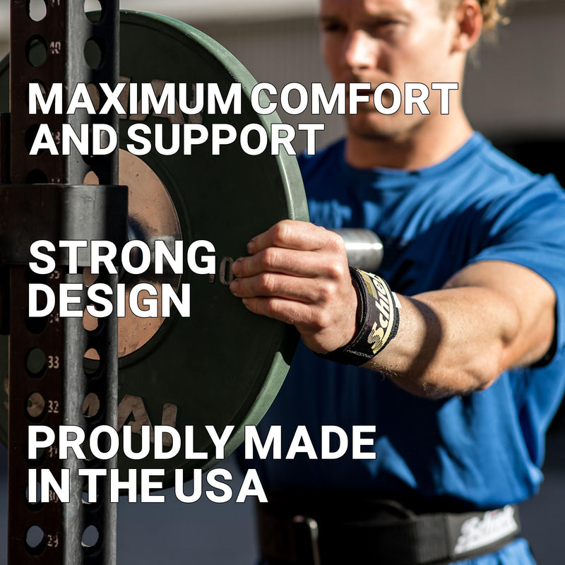 Schiek Sports Model 1100 WS Ultimate Weightlifting Wrist Gold