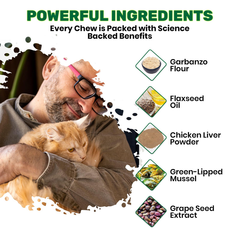 Joint Care Chews for Cats - 135 Salmon Flavoured Soft Chews