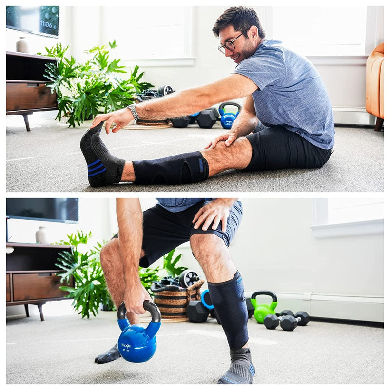 ROXOFIT Torn Calf Muscle Brace Strain Wrap for Calf Tear, Shin Splint Pain Relief - Adjustable Tibia Neoprene Support Compression Sleeve for Men and Women - BeesActive Australia
