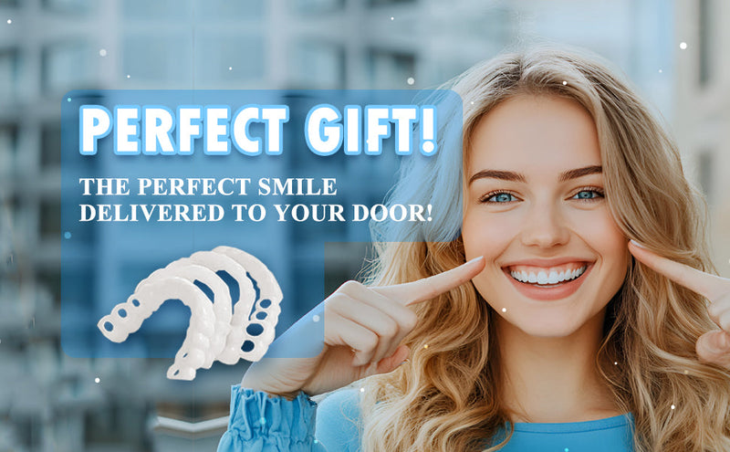 2 Pairs, Beautiful Smile,Top and Bottom, Temporarily Adjustable for Men and Women Teeth Whitening Kits(White) White