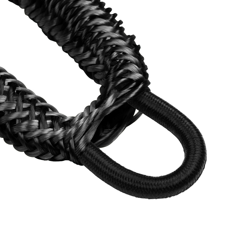 Skog Å Kust Premium PWC Bungee Dock Lines 2-Pack: 4 & 6 Foot Lengths Black - BeesActive Australia