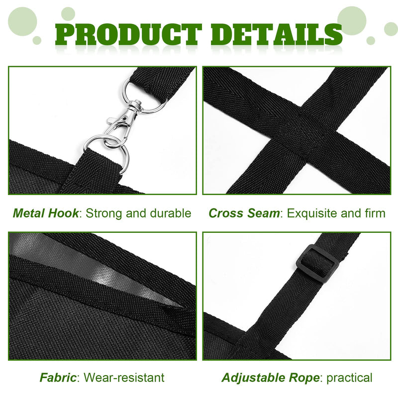 Tessco 2 Pcs Box Fan Holder Horse Stall Classic Fan Bag Hanging Web Horse Fan Holder Nylon Box Fan Hay Bag, Black - BeesActive Australia