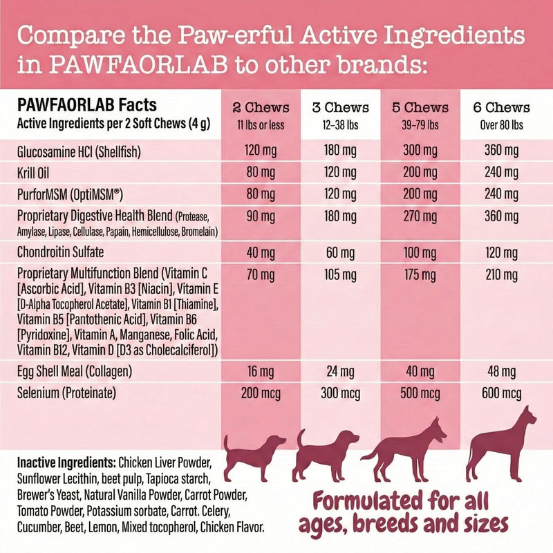Dog Multivitamin Chewable Tablets (200 Count) – 24 in 1 Chicken Flavor Daily Dog Supplements & Vitamins with Glucosamine, Pumpkin, Krill Oil, Chondroitin, Probiotics & Omega-3 for Dogs of All Ages