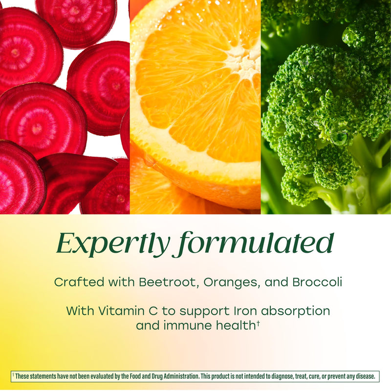 MegaFood Blood Builder Iron Supplement, Energy Support, Vegan, 30 Tablets | Increase Iron Levels Without Side Effects, Improves Energy Levels, B12, Folic Acid and Vitamin C for Absorption, 30 Servings Unflavored 30 Count (Pack of 1)