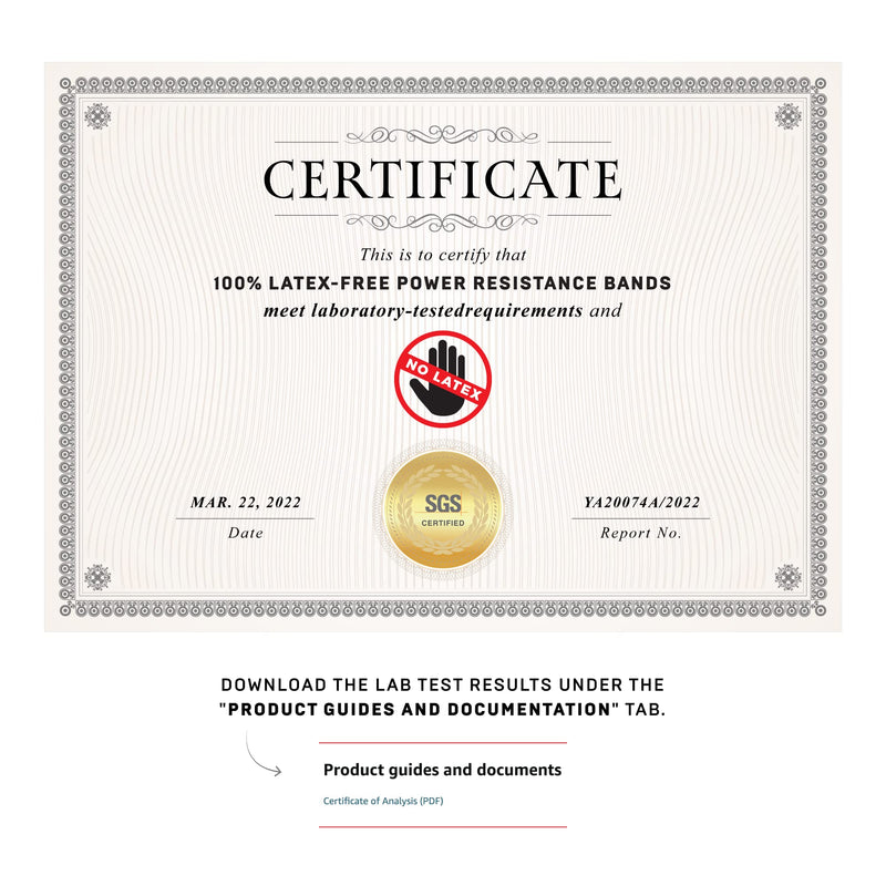 NonZero Gravity 100% Latex-Free Organic Rubber Power Resistance Bands | Compact Durable Hypoallergenic Bands for Strength Training & Workouts | 11 Levels (10 to 140 Lbs) 7. Gold-140 lb - BeesActive Australia