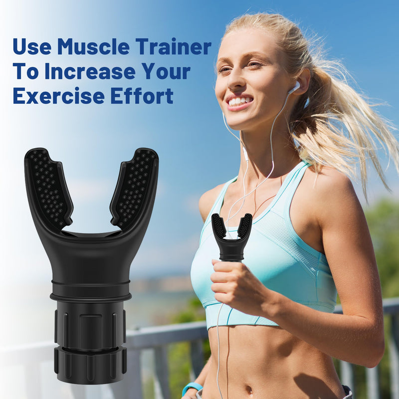 Portable Breathe Trainer with Pure Silicone Adjustable Oxy-fit Breathing Trainer, Exercise Device with Variable Settings, Improve Strength and Endurance, Easy to Clean and Use - BeesActive Australia