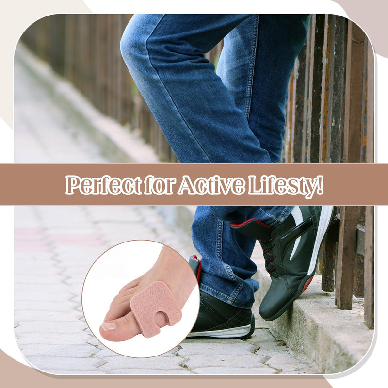 eBoot 240 Pcs Callus Cushions 1/5" Thick U Shaped Metatarsal Corn Pads Self Adhesive Foot Pads Keep Calluses from Rubbing on Shoes Adhesive Cushions for Men and Women, Brown - BeesActive Australia