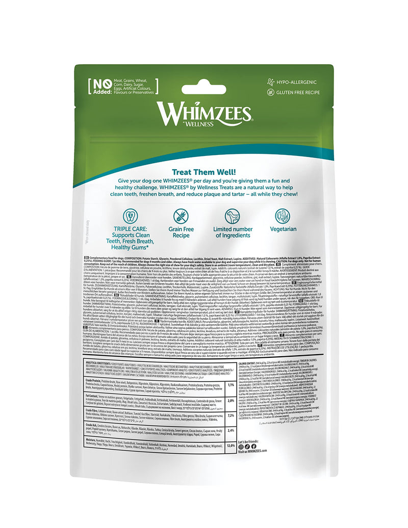 WHIMZEES By Wellness Stix, chewing sticks for very small dogs, dog snack for dental care, size XS, 56 pieces, no added sugar, grain-free, natural, low fat 56 pieces (pack of 1) - BeesActive Australia