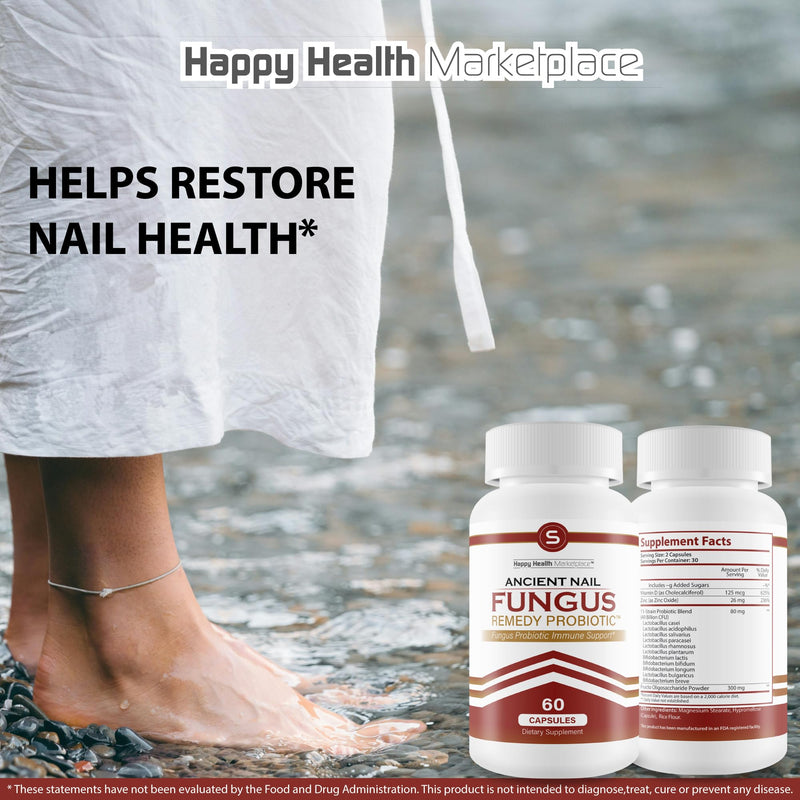 Ancient Nail Fungus Remedy Probiotic - Immune System Probiotic Fungus Support - Our Best Nail Fungus Probiotic Fungus Fighter - Under Nail Fungus Treatment Probiotic - Remove Nail Fungus & Candida - BeesActive Australia