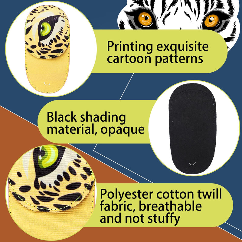 Newcotte 12 Pcs Eye Patch for Kids Toddler Reusable Adjustable Girls Boys Eyepatch for Glasses Left or Right Eye Patch, Assorted Patterns(Spooky) Spooky - BeesActive Australia
