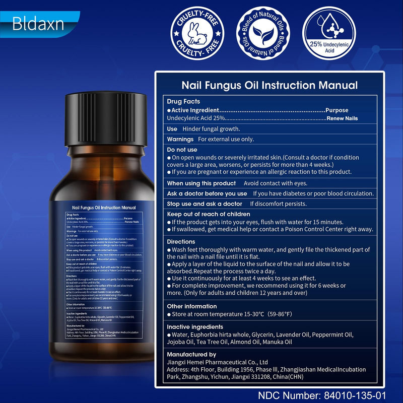 Toe Nail Fungus Renewal, 2-Pack Toenail Fungus Renewal, Fast Acting For Thick, Discolored, Broken & Damaged Toe & Finger Nail