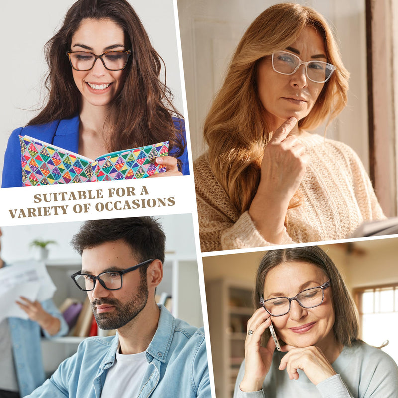 Przene 4 Pack Blue Light Blocking Reading Glasses,Readers for Women and Men with Spring Hinge Mixed Color-c7 2.0 x