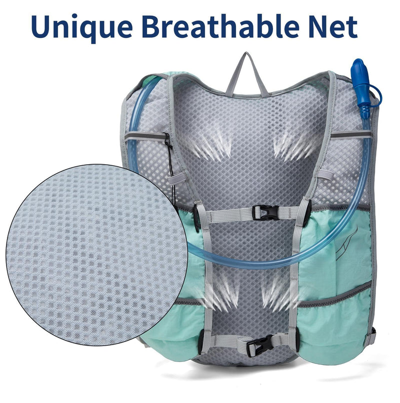 Carey STEN Hydrated Backpack, Running Vest, paired with a 1.5L Water Bag Hiking Backpack, Suitable for Running, Hiking, Marathon, and Both Men and Women Pink