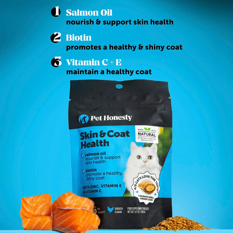 Cat Hairball & Skin Health Virtual Bundle – Hairball Chews 90 Day + Skin & Coat Health Chews 30 Day Supply