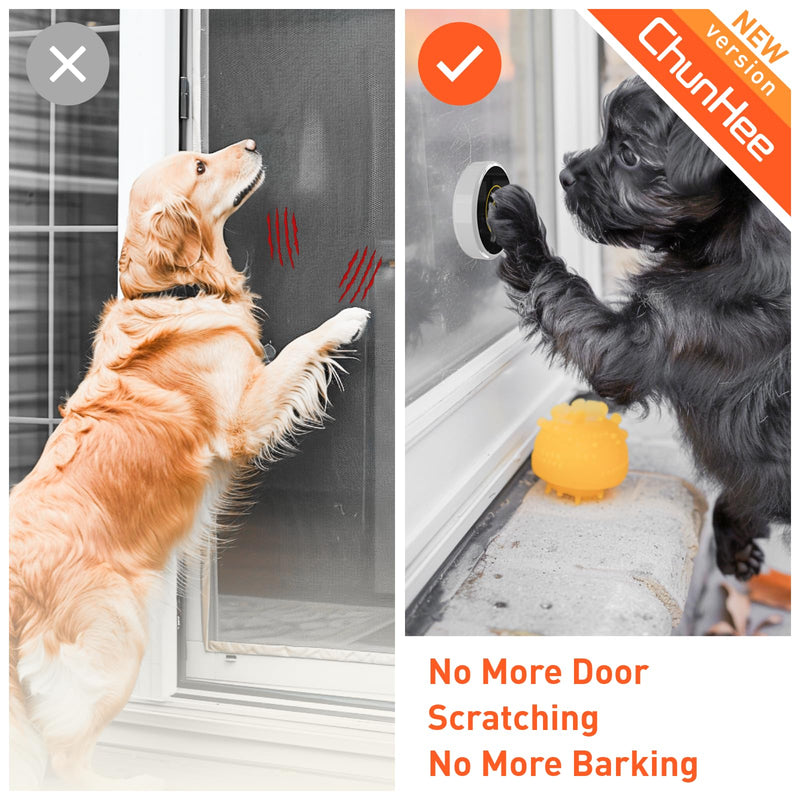 ChunHee Dog Bells to Go Outside,Customized Ringtones Bells for Dog Training to Go Outside,Dog Door Bell for Dogs to Ring to Go Potty,Dog Bells with Adjustable Volume,1 Receiver & 2 Dog Buttons 1 Receiver+2 Touch Button - BeesActive Australia