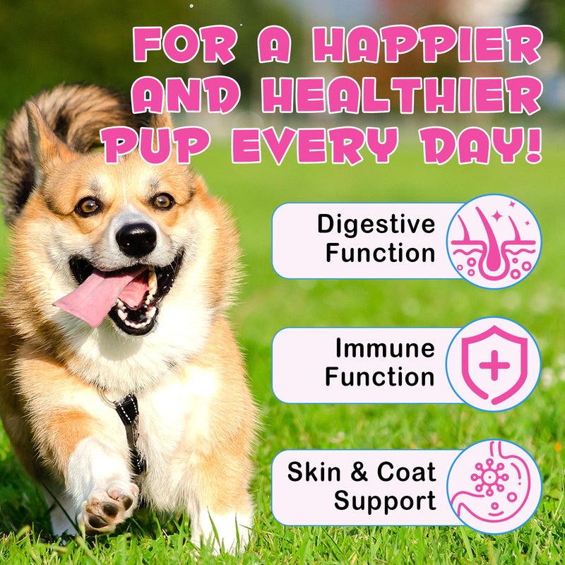 Collagen for Dogs – Herbal Liquid Supplement with Echinacea, Honeysuckle & Apple Cider Vinegar | Supports Normal Immune Function, Skin & Coat Condition, and Digestive Balance | 60ml