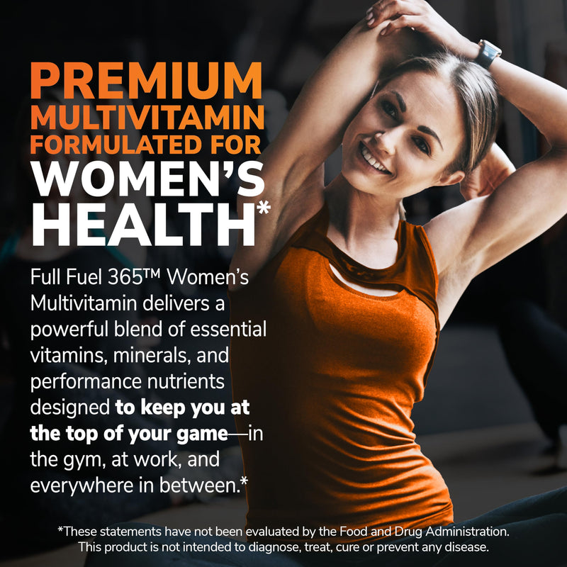 21st Century Full Fuel 365 Active Women's Multivitamin, 120 Tablets, Daily Vitamins and Minerals for Energy, Muscle Support, Immune Health, Gluten Free