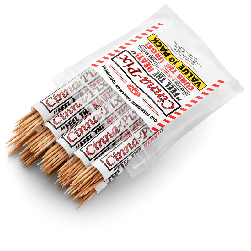 Cinna-pix Cinnamon Toothpicks Tubes (10 Pack) 10 Count - BeesActive Australia