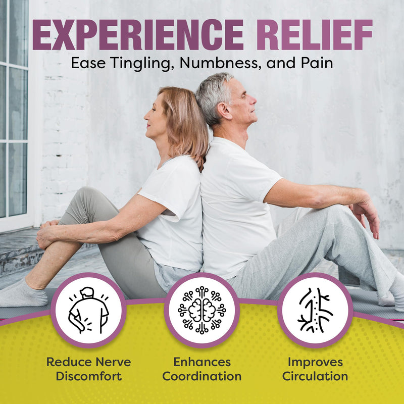 Advanced Nerve Support Formula. Peripheral Neuropathy Supplement with Alpha Lipoic Acid for Healthy Nerve Repair & Function. Maximum Strength Formula, 120 Capsules