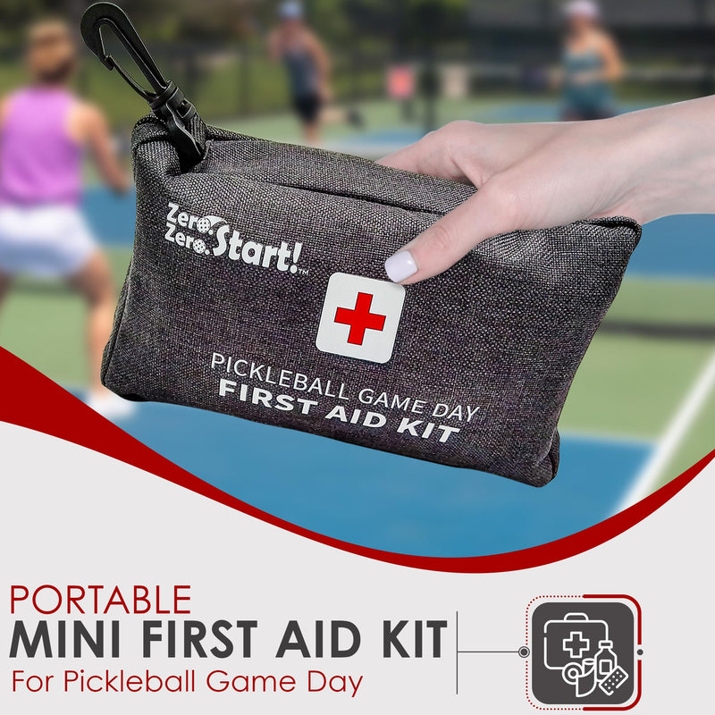 Emergency First Aid Kit for Outdoors, Workplace & Home 145 Pieces | Sports First Aid Safety Kit for Outdoor Activities with Clip to Hang | Compact Small Emergency First Aid Kit (Red) Red - BeesActive Australia