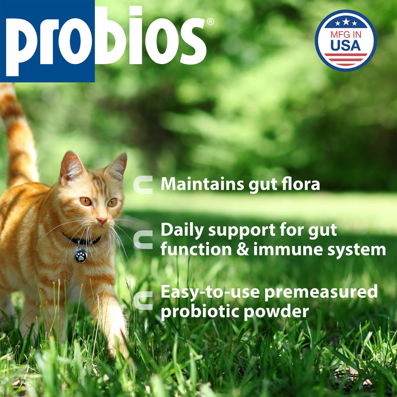 Probios Intelliflora for Cats, Daily Probiotic Powder with Prebiotics, 200 Million CFU/g, Supports Gut Health Digestion and Immune Health, Chicken Liver, 30 Sachets (Pack of 2)