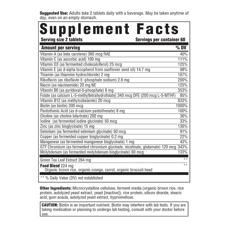 Innate Response Formulas Womens Multivitamin 55+, 120 Tablets | Daily Multivitamin for Women 50 and Over, Vitamin C, D3, B12, Methylfolate, Choline & Zinc, Vegetarian, Non-GMO, 60 Servings 120 Count (Pack of 1)