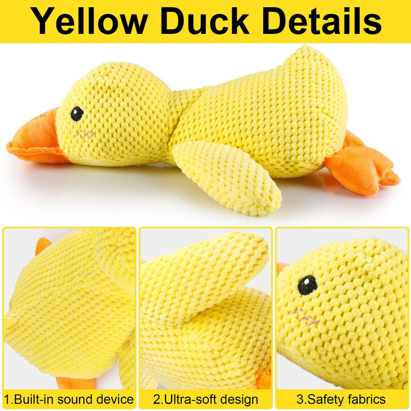 Mellow Dog Calming Duck, The Mellow Dog Calming Duck Dog Toy, The Mellow Dog Duck, The Mellow Dog Calming Pillow, Dog Duck Toy with Quacking Sound for Indoor Dog (Green) - BeesActive Australia