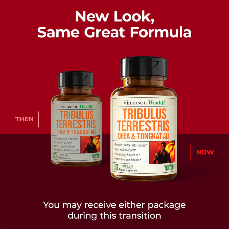 Testosterone Supplement & Tribulus Terrestris For Men with DHEA 100mg, Magnesium, Zinc, Tongkat Ali & Rhodiola Rosea – Muscle Builder, Libido Support & B6 Vitamins for Men – 1 Capsule a Day, 30 Count