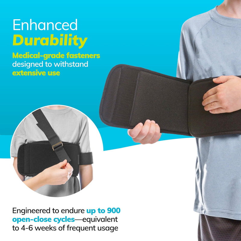 BraceAbility Pediatric Shoulder Immobilizer | Child Size Arm Sling Stabilizer for Broken Collarbone & Shoulder Injuries - Fits Toddlers, Kids, Youth & Teens (20" - 30" Chest Circumference) - BeesActive Australia