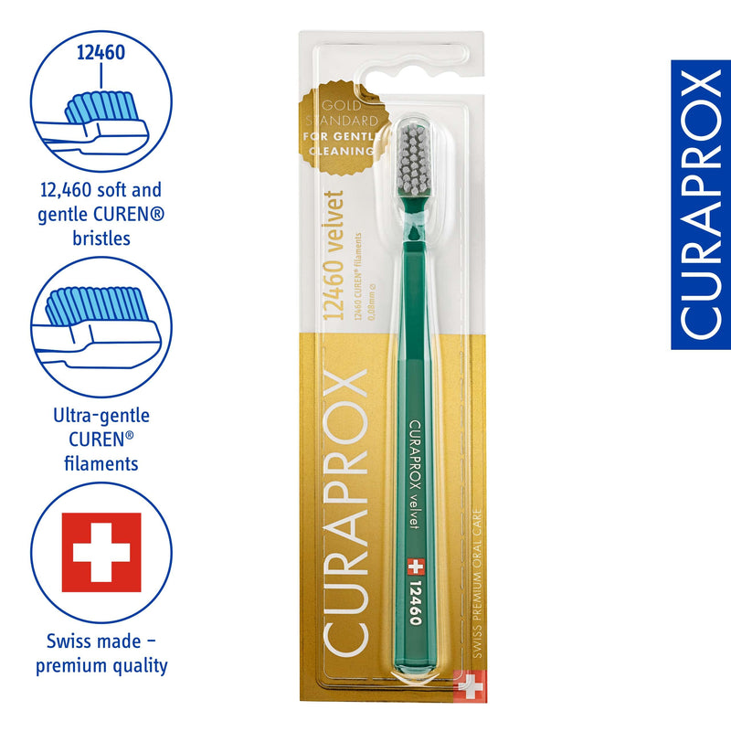 Curaprox CS 12460 Velvet Soft Toothbrush ‚Äì Sensitive Gum Care | Ultra-Gentle Cleaning with 12,460 Filaments | Single Pack, Random Color - BeesActive Australia