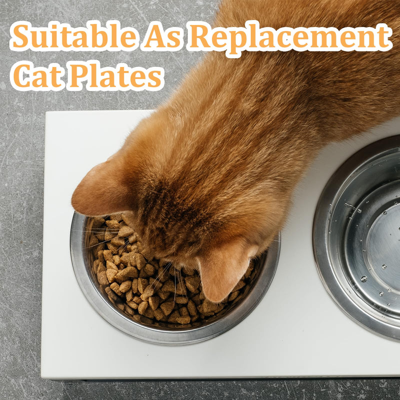 15 Pcs Bulk Stainless Steel Dog Bowls Pets Bowl Cat Water Bowls 2 Cups Dog Food Bowl Metal Replacement Food and Water Dish for Small Puppy Cat (16.68 oz) - BeesActive Australia