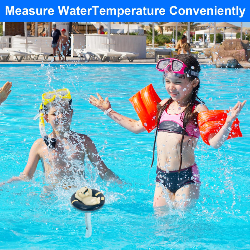 Pool Thermometer Floating Easy Read, Leisurely Polar Bear Water Thermometer for Ice Bath with String, for Outdoor & Indoor Swimming Pools, Spas, Hot Tubs & Aquariums Blue - BeesActive Australia