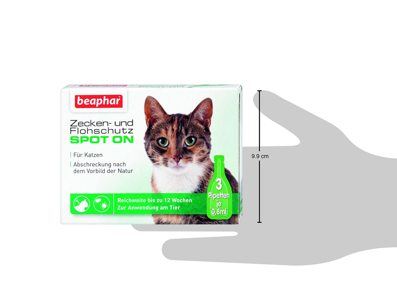 Spot ON tick and flea protection for dogs over 15 kg & Spot On tick and flea protection for cats, tick and flea protection with Margosa extract, 3 x 0.8 ml bundle with Spot On flea protection for cats - BeesActive Australia