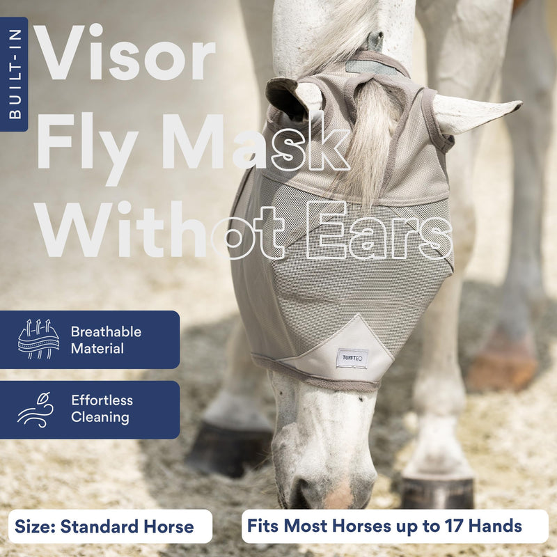 Horse Fly Mask Without Ears, Built-in Visor Breathable Lightweight Horse Fly Mask, 95% UV Eye Protection Horse Supplies, UV Fly Mask for Horses - BeesActive Australia