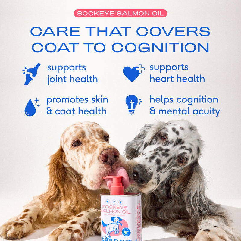 Native Pet Omega Skin and Coat Chews for Dogs (60 Air-Dried Chews) & Sockeye Salmon Oil for Dogs (8 Oz.) - Pure Omega 3 Fish Oil Promotes Healthy Skin, Shiny Coat, & Strong Joints