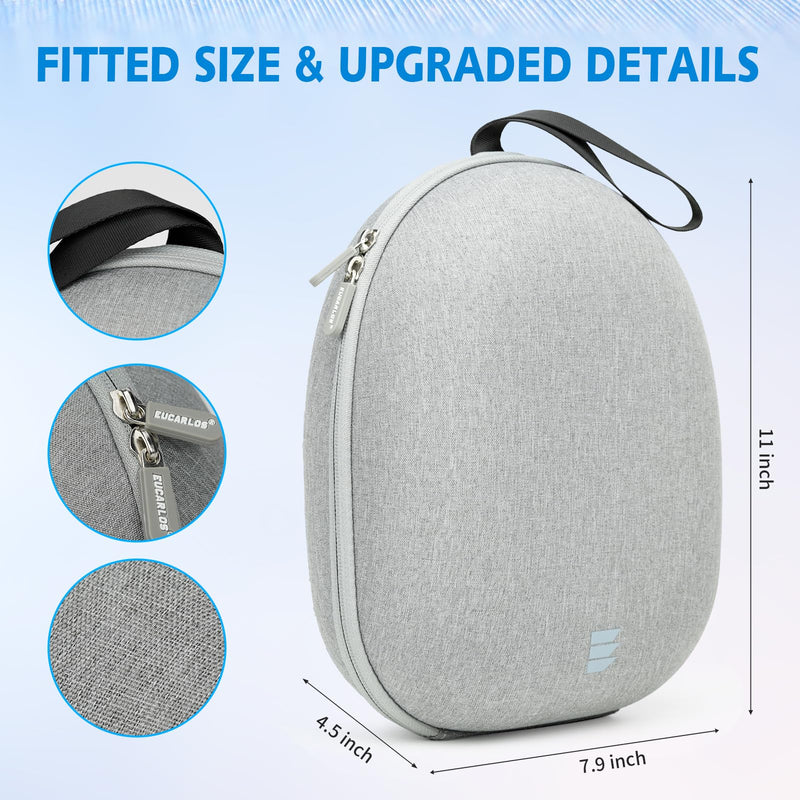Hard Carrying Case for Meta Quest 2/ Quest 3/ Vision Pro, Case with Lens Cover for VR Gaming Headset w/Elite Strap and Controllers, Storage Case for Oculus Quest3/ Vision Pro Accessories - BeesActive Australia