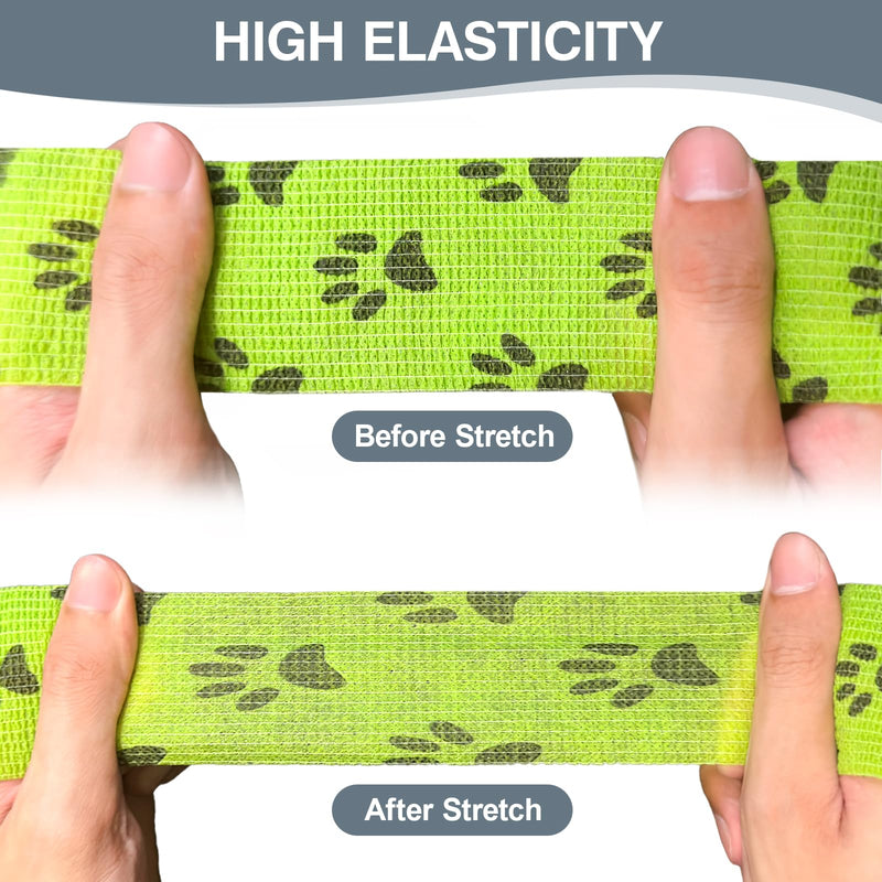 Aevcvok 15 rolls of self-adhesive bandage, 5 cm x 4.5 m, cohesive bandage, fixing bandage, self-adhesive for pets, tape, self-adhesive elastic bandage for sports, wrist, ankle, fingers (coloured), multi-coloured - BeesActive Australia