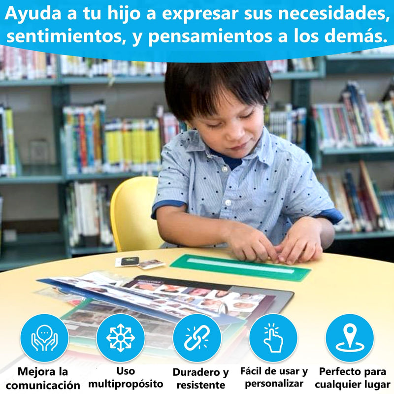 Smile4Autism Small 1.5"x1.5" Loose Spanish Visual Picture Cards, Receptive and Expressive Language, Speech Articulation Therapy, ASD, ADD, ADHD, Apraxia, & Stroke Patients Spanish Real Photos 166 Pcs. Small Plastic