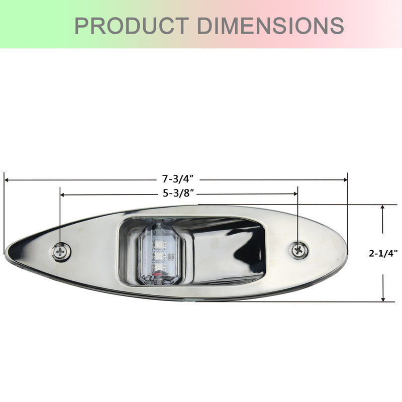 IZTOSS 12V Boat LED Navigation Lights Marine Boat Lights Waterproof Navigation Lights Side Bow Teardrop Lights Red and green lights
