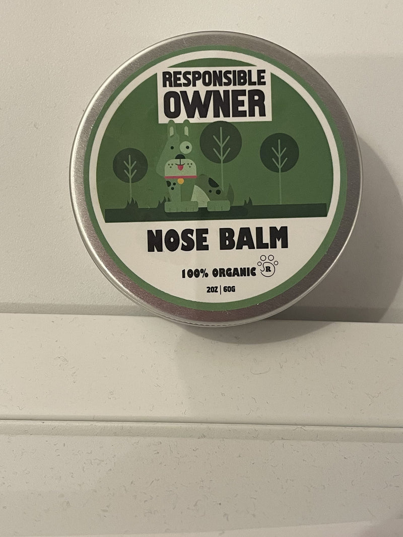 Organic Dog Nose Balm for Chapped, Crusty and Dry Dog Noses, All Natural Dog Nose Balm 2oz | 60ml