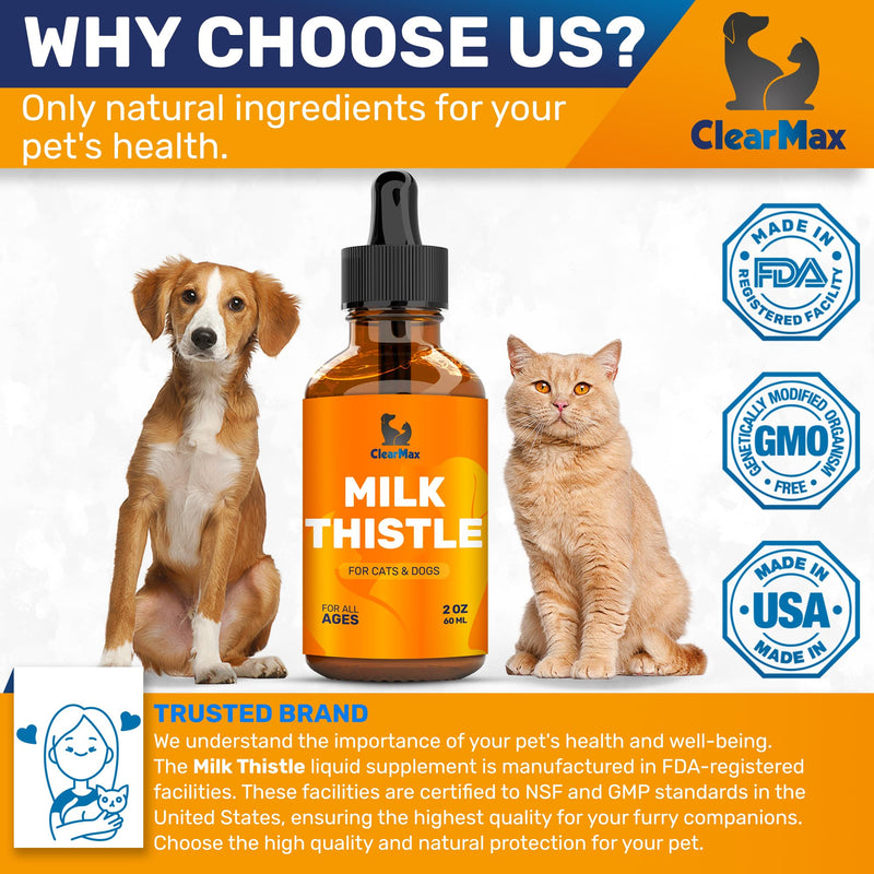 Natural Supplements – Liver Support for Dogs & Cats – Milk Thistle for Cats – Milk Thistle for Dogs – Bundle - PawsPlanet Australia