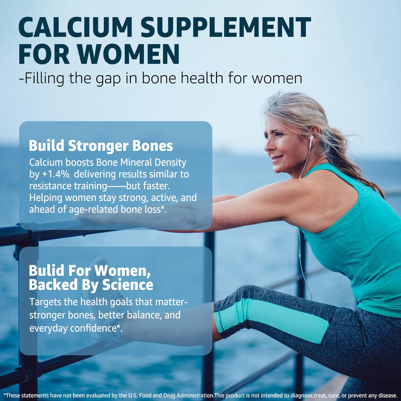 Calcium Gummies - Algae Calcium 600mg with Vitamin D3 K2 Magnesium | Bone, Muscle Strength & Immune Support - Sustainably Sourced Algae Calcium for Women & Men, 70+ Mineral, Vegan, 2PACK 60 Count (Pack of 2)